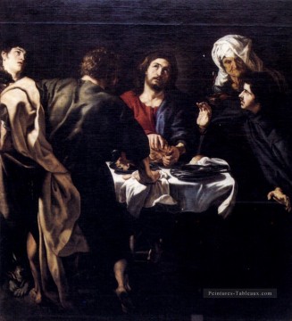 La Cène à Emmaüs Baroque Peter Paul Rubens Peinture à l'huile